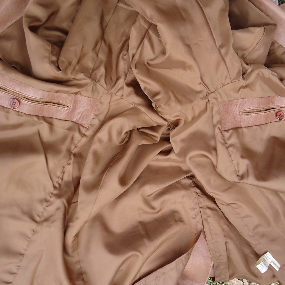 SIZE 44. SCULLY brown genuine leather blazer jacket. - Picture 6 of 16